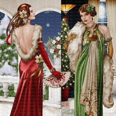 Art Deco Christmas bp - Бесплатни анимирани ГИФ