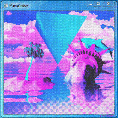 vaporwave window - Безплатен анимиран GIF