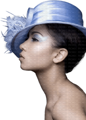 femme chapeau - 免费PNG