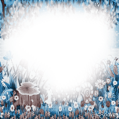 soave spring easter field flowers blue brown - png grátis