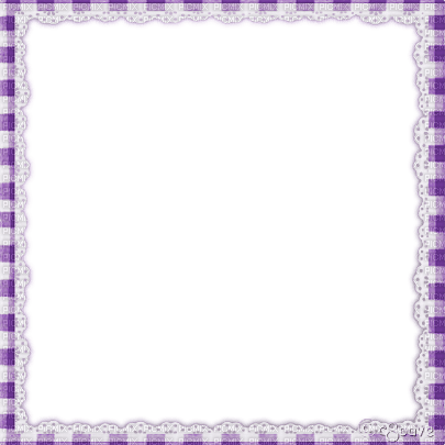 soave frame vintage lace border white purple - png ฟรี