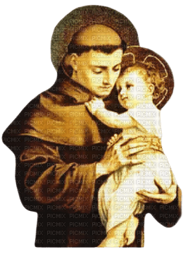 Saint Antoine de Padoue et l'enfant Jésus - png grátis