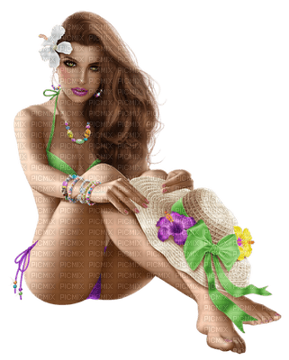 femme woman frau beauty tube human person people beach plage summer ete - Free PNG