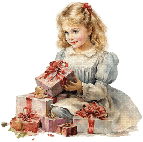 Christmas.Noël.Vintage.Girl.Victoriabea - PNG gratuit