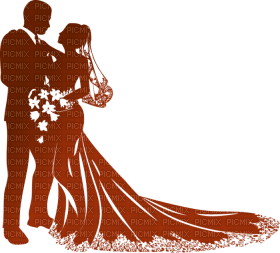 Kaz_Creations Wedding Couples Couple Silhouettes Silhouette - gratis png