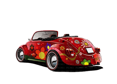 minou-deco-floral-car - gratis png