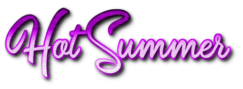 Hot Summer.Text.Purple - By KittyKatLuv65 - nemokama png
