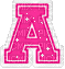 Kaz_Creations Animated Alphabet Pink A - Free animated GIF