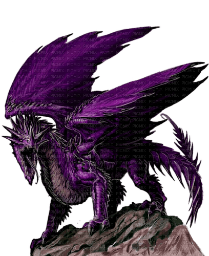 purple dragon by nataliplus - png ฟรี