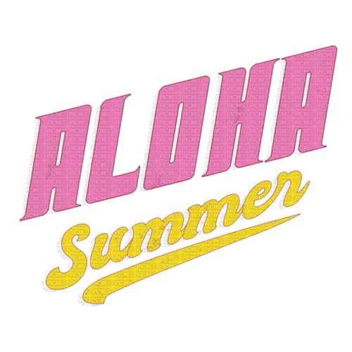 Aloha Summer Text - Bogusia - PNG gratuit