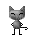 grey cat - GIF animado gratis