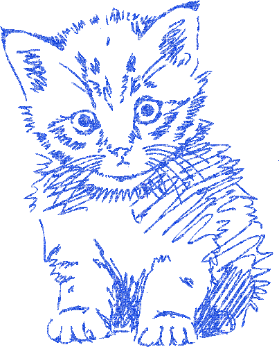 Drawing. Cat. Gif. Leila - Gratis geanimeerde GIF