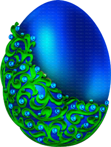 Egg.Blue.Green - 免费PNG