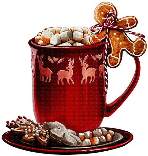 Hot.Chocolate.Cocoa.White.Red.Brown - бесплатно png