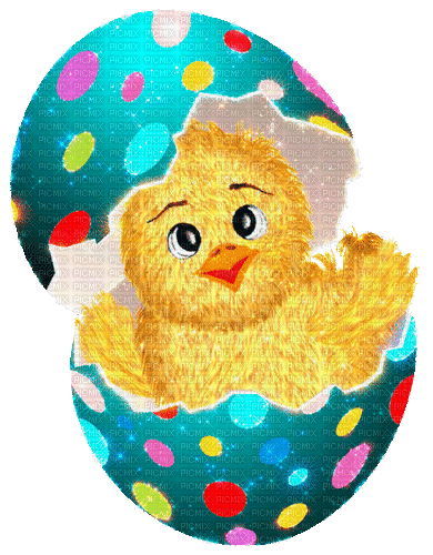 Easter Chick by nataliplus - Darmowy animowany GIF