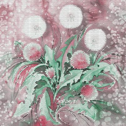 soave background animated painting flowers - Kostenlose animierte GIFs