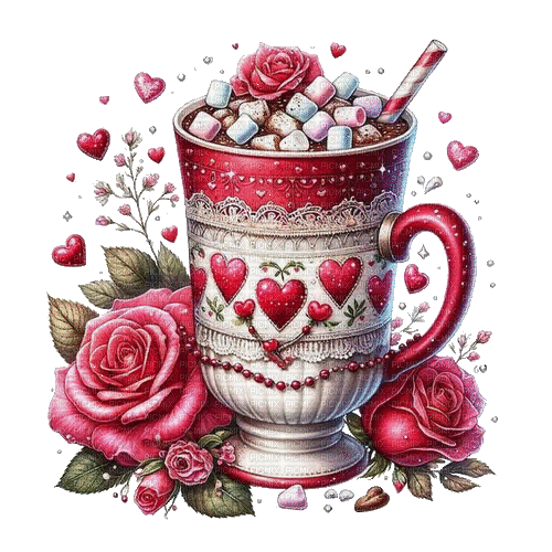 Valentine, chocolate, heart, coeur - Gratis geanimeerde GIF
