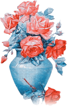soave deco vase vintage flowers rose - bezmaksas png