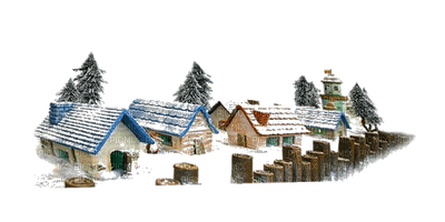 Winter Houses -Nitsa - png gratuito