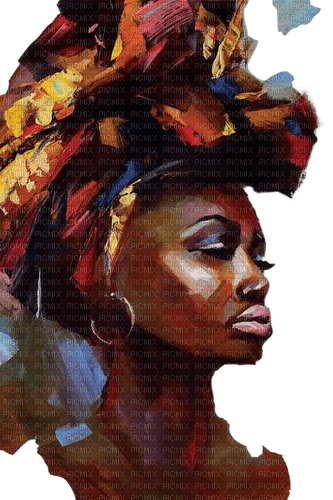 africa woman dolceluna painting - gratis png