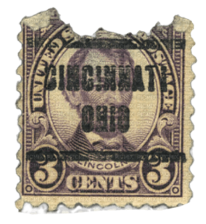 Vintage mail stamp - png grátis