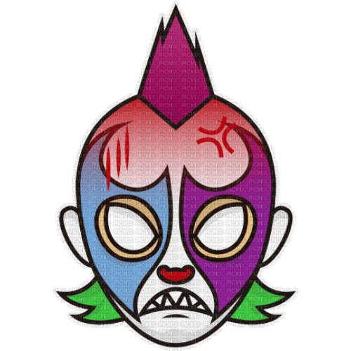 Psycho clown enojado - PNG gratuit