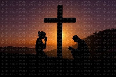 couple praying - PNG gratuit