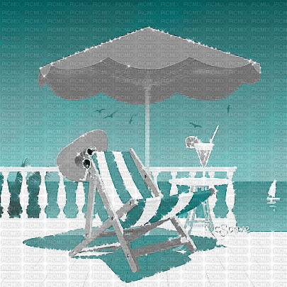 soave background animated summer terrace umbrella - Бесплатни анимирани ГИФ