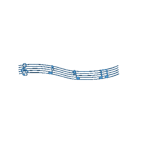Game musique Bleu:) - GIF animé gratuit