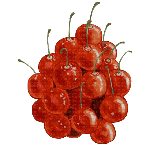 cherries watercolor Bb2 - png grátis
