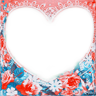soave frame valentine flowers heart lace - zdarma png