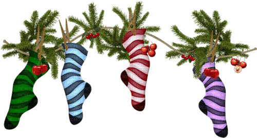 Christmas Santa socks deco sunshine3 - Free PNG
