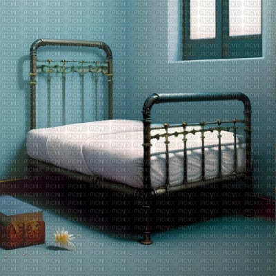 Blue Pipe Bed - ilmainen png