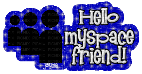 Hello Myspace Friend - Animovaný GIF zadarmo