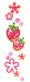 Gif-Pendant-fruit-fraise - Gratis animerad GIF