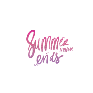 summer never ends dolceluna pink quote - 無料png
