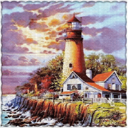 leuchtturm lighthouse phare faro milla1959 - Ingyenes animált GIF