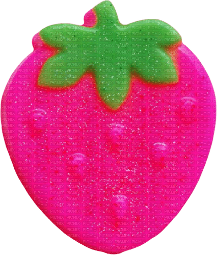 glitter strawberry soap - nemokama png