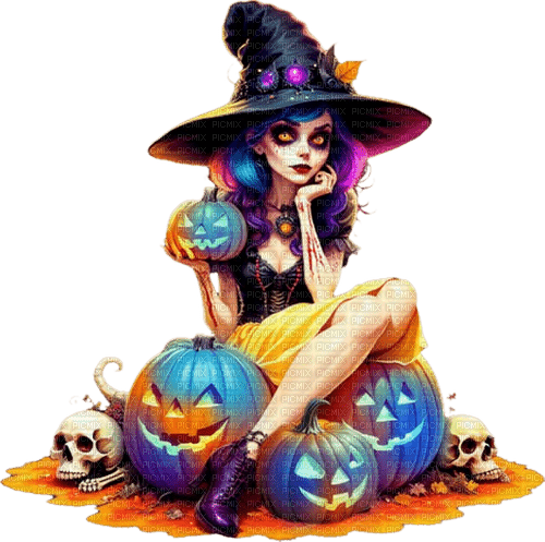 loly33 sorcière halloween - PNG gratuit