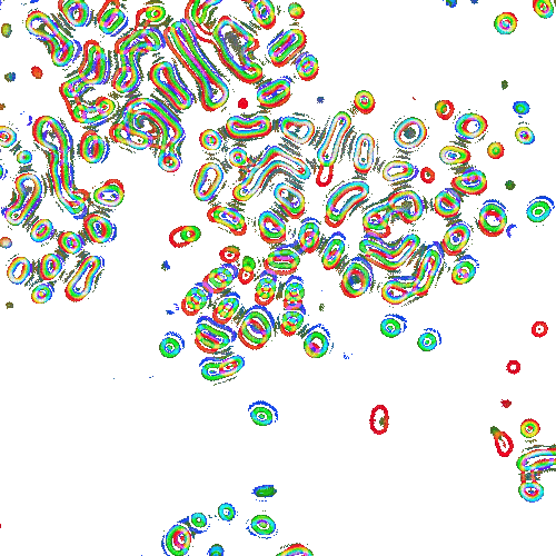 rainbow dots animation - GIF animé gratuit