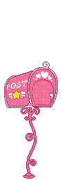 pixel mail pink - GIF animado gratis