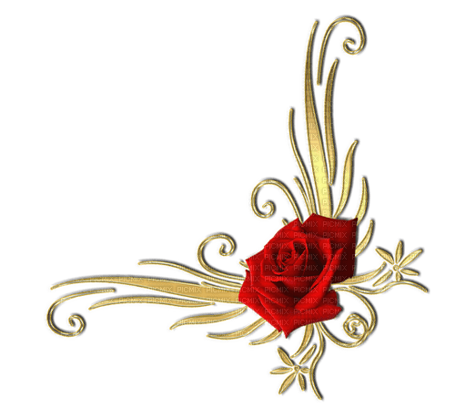 dolceluna border rose - PNG gratuit