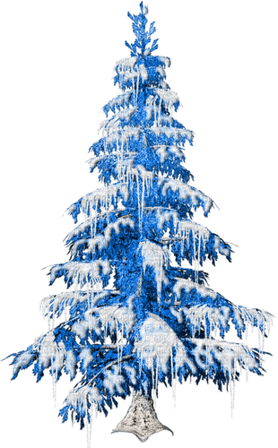 Winter.Tree.Blue.White - gratis png