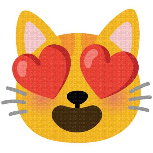 In love cat emoji - zdarma png
