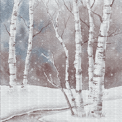 soave background animated winter forest blue - Nemokamas animacinis gif