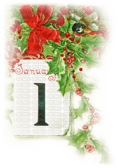 soave deco vintage new year calendar 1 january - ilmainen png