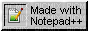 made with notepad notepad++ button - Ilmainen animoitu GIF