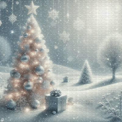 White Christmas Wonderland - Бесплатный анимированный гифка