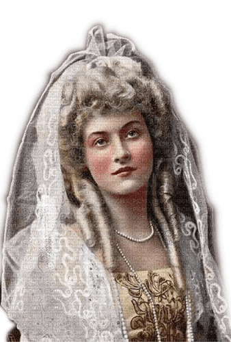 Rena Vintage Woman Frau Braut Bride - darmowe png