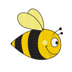 Kaz_Creations Cute Cartoon Love Bees Bee Wasp - bezmaksas png